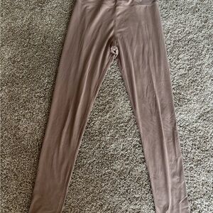 Taupe High-Rise Leggings - Women